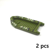 Boat 1 Swat Weapon Soldier Fence Ghillie Army WW2 Figures Building Block - £13.25 GBP