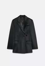 Satin Blazer with Multi-Position Button - $10.00