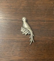 Vintage Sterling Silver Parrot Bird Pin Brooch - $23.38