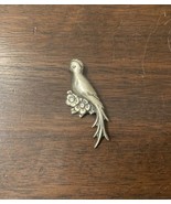 Vintage Sterling Silver Parrot Bird Pin Brooch - £18.63 GBP