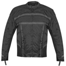 Xelement 1740 Black Reflective Tritex level-3 Armored Motorcycle Jacket  - £35.83 GBP