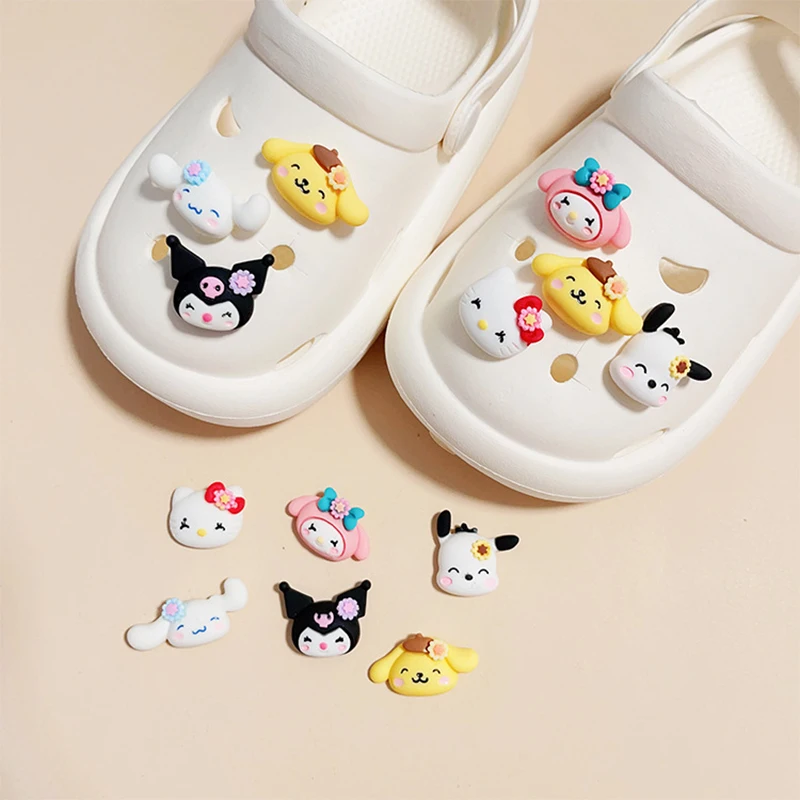 Sanrio Kuromi Pochacco HelloKitty Cartoon Croc Charms Pins Shoe Decors Croc - £8.76 GBP+