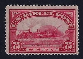 Q11 - 75c F-VF Parcel Post &quot;Harvesting&quot; OG Mint H Cat $80 - £37.36 GBP