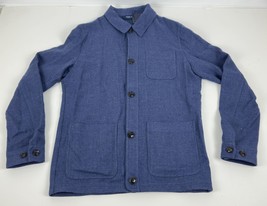 Peter Millar Mens Crown Crafted Solstice Tailored Chore Coat Blue MS24XZ... - $349.99
