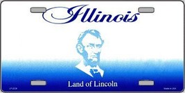 Illinois Novelty State Background Blank Metal License Plate LP-2228 - £17.26 GBP