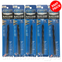 Century Drill &amp; Tool 24219 19/64&quot; Black Oxide Drill Bit Pack of 5 - £19.82 GBP