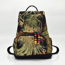 Veowalk Phoenix Silk Embroidered Women's Backpacks, Summer Retro Ladies RucksaWo - $50.10