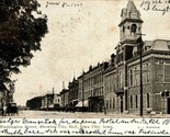 Washington Street View City Hall Iowa City IA 1907 UDB Postcard - £10.83 GBP