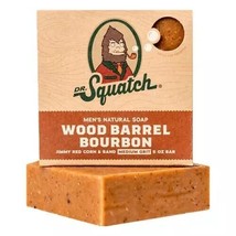 Dr Squatch Natural Bar Soap for Men - [Wood Barrel Bourbon] - £7.93 GBP
