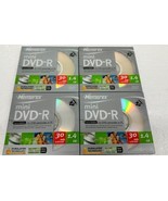 Lot 4 Memorex Mini DVD-R For DVD Camcorders 1.4GB 30min Write 4x Speed  ... - $290.14 MXN