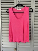 Free People We The Free Knit Sleeveless Tank Top Pink Size Small Knit Sc... - $16.48