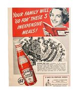 1941 Heinz Tomato Ketchup 57 Flavor Advertisement Pittsburgh Pennsylvani... - $548.13 MXN