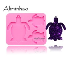Turtle Family Silicone Mould Keychains Mold Clay DIY for Fashion Jewelry... - £6.61 GBP