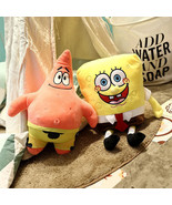 NEW 2PCS SPONGEBOB PATRICK STAR PLUSH TOY SOFT HUG PILLOW STUFFED ANIMAL... - $488.28 MXN