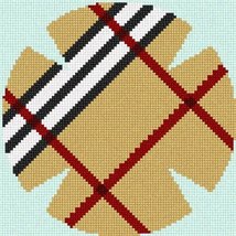 Pepita Needlepoint kit: Yarmulka Camel Tartan 2, 7&quot; x 7&quot; - £39.54 GBP+