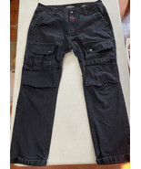 Marithe Francois Girbaud Jeans Mens 40x31 Shuttle Straight Black Denim L... - $92.15 CAD