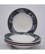♻️ Mikasa Royal Harvest Large Rim Soup Bowls 9¼in Set Of 4-Pc - $1,850.52 MXN