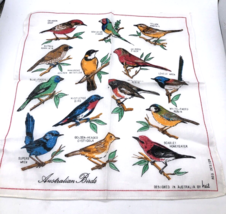 Vtg Australia Hanky Handkerchief Designs by Neil Australian Designer Bir... - £21.95 GBP