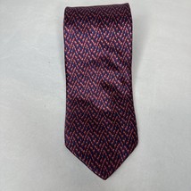 Brioni Tie 100% Silk  Made In Italy 3.5&quot; X 62”Red and Blue - $44.95