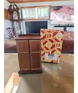 Dollhouse Townsquare Walnut Wardrobe/Cabinet/Cabinet 1:12 scale - $28.99 CAD
