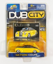 Jada Toys 2004 Dub City &#39;40 Ford Coupe # 080 Yellow Car 1/64 Toy (NEW SE... - $7.84