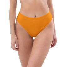 Autumn LeAnn Designs®  | Women&#39;s High-Waisted Bikini Bottoms, Neon Orange - £30.60 GBP