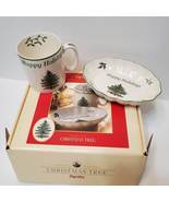 Spode Christmas Tree Happy Holidays Mug and Tray Set, NIB, Holiday Trink... - £11.76 GBP