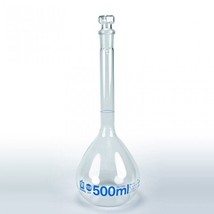 500mL Clear Lab Measuring Volumetric Flask Quantitative - £13.92 GBP