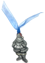 Gloria Duchin Pewter Silver Glitter Hat 3&quot; Christmas Santa Ornament - $91.77 MXN