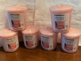 Yankee Candle Votives: FRESH CUT ROSES Wax Melts Lot of 6 Pink Wax New Floral - £14.93 GBP