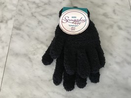 Kids Snooga Doo Too Super Soft Fuzzy Black Gloves (NEW) - $2.72