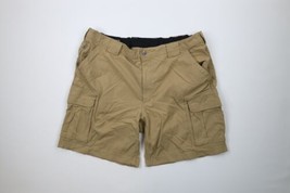 Duluth Trading Co Mens 2XL XXL Distressed 9&quot; Dry On the Fly Cargo Shorts Brown - £35.57 GBP