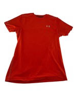 Under Armour Shirt Mens Medium Orange Cold Regular Short Sleeve Sports A... - $10.53 CAD