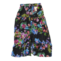 NWT Johnny Was Aruba Ophelia Maxi in Black Floral Tiered Skirt M $275 - $158.40