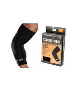 ELBOW COMPRESSION SUPPORT SLEEVE COPPER INFUSED SPORT ATHLETIC SIZE LARG... - £7.94 GBP