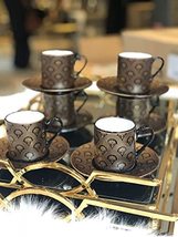 LaModaHome Espresso Coffee Cups Set, Turkish Arabic Greek Coffee Set, Coffee Cup - £57.36 GBP