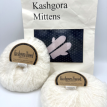 SILKWOOD Kashgora Tweed goat fiber yarn - 80 grams - Blizzard white New ... - £15.72 GBP