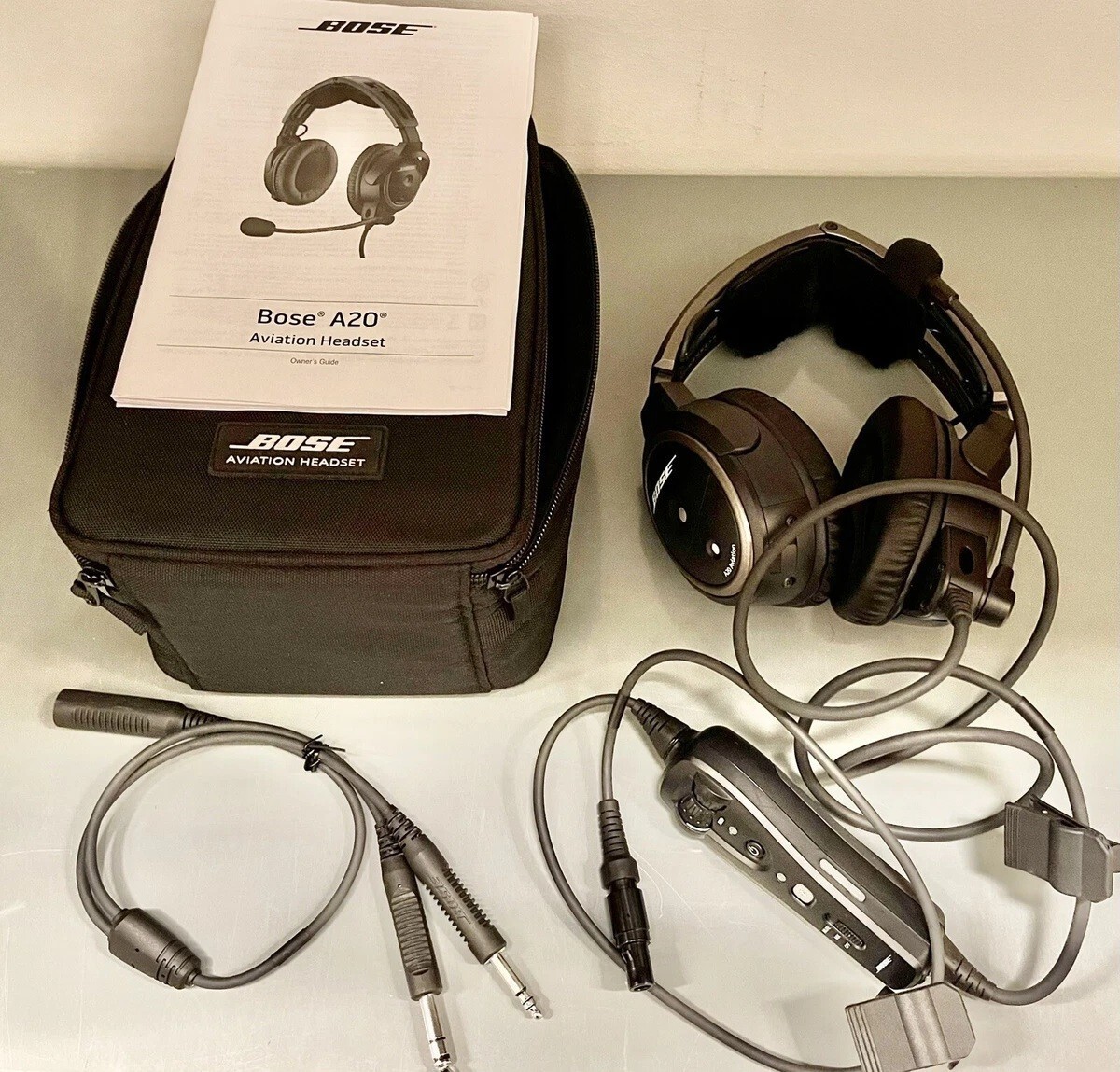 Bose A20 Aviation  Headset with Bluetooth and Lemo 6-Pin Connector - $850.00