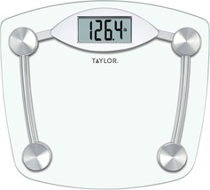 Taylor Precision Products Digital Bathroom Scale, 400 Lb, Sturdy Clear G... - $42.94