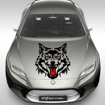 Big Size 50cm*50cm Fiery  Head Howling Car Stickers Decal  Vinyl Motorcycle Auto - £65.39 GBP