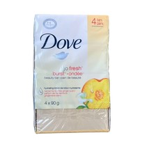 Dove Go Fresh Burst Nectarine &amp; White Ginger Beauty Bar Soap, 4 Bars - £36.03 GBP