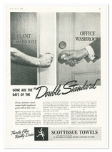 Print Ad ScotTissue Towels Washroom Double Standard Vintage 1938 Adverti... - $12.30