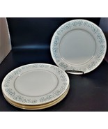 Set of 4 Montgomery Ward Style House Damask 10 1/4&quot; Dinner Plates - £35.55 GBP