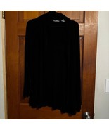 Chico&#39;s Travelers Cardigan, Size 2=size 12 Black [Clothing 380] - $14.96