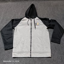 Adidas University of Jamestown Jimmies Hoodie Full Zip Jacket Gray Black... - $16.47