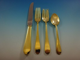 Salem Gold by Tiffany and Co. Sterling Silver Flatware Set For 6 Service Vermeil - £3,658.91 GBP