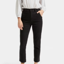 Everlane Women&#39;s The Slim Leg Crop Pants Cotton Twill Black -Pockets Siz... - $55.00