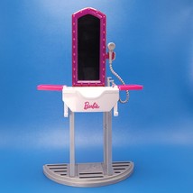 Barbie Doll Beauty Salon Hair Washing Station Sink Vanity Mirror Furniture FJB36 - £10.27 GBP