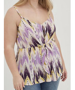 TORRID Retro Chic Purple Top Adjustable Cami Size 3X - $33.70 CAD