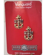 Lot of Two (2) US Navy Anchor Cap Device V-21-N -- 5/8&quot; x 1&quot; Vanguard - £16.18 GBP